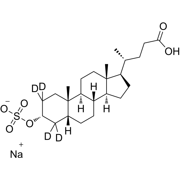 Lithocholic acid 3-sulfate-d4 (sodium salt)